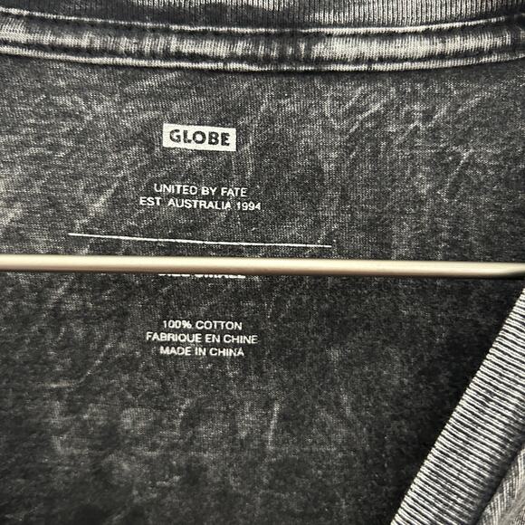 GLOBE BRAND AU Mineral Wash Skate Shirt Sz S - Picture 3 of 5
